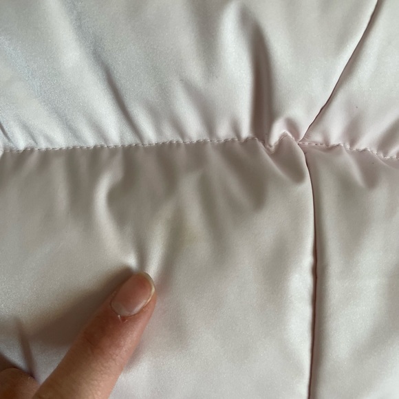 Aritzia Super Snug Super Puffer Jacket Liquid Shine in Mochi Pink Size S - Picture 10 of 15